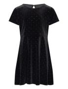 Dress Velvet With Studs Young Lindex Black
