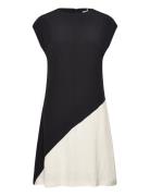 Viscose Blocked Knee Dress Tommy Hilfiger Black