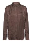 Relaxed Lace Jacquard Shirt GANT Brown
