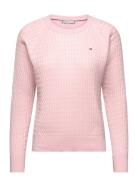 Co Cable C-Nk Sweater Tommy Hilfiger Pink