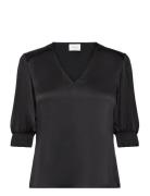 D6Cascais Silk Blouse Dante6 Black