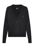 Tjw Essential Vneck Sweater Ext Tommy Jeans Black