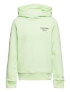 Ckj Stack Logo Hoodie Calvin Klein Green