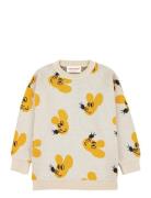 Mouse All Over Jacquard Cotton Jumper Bobo Choses Yellow