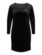 Mlivia, L/S, Abk Dress Zizzi Black