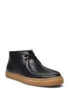 Dawson Mid Oil Pull Up Lthr Fred Perry Black