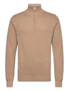 Cotton Pique Halfzip GANT Beige