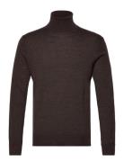 Washable Wool Roll Neck Jumper Polo Ralph Lauren Brown