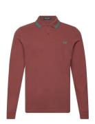 Ls Twin Tipped Shirt Fred Perry Brown