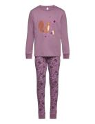 Pajama Aop Unicorn Animal Ao Lindex Purple