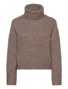 Wool-Cashmere Turtleneck Sweater Polo Ralph Lauren Brown