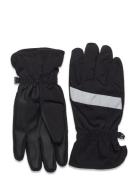 Gloves Water Repellent Stripe Lindex Black