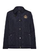 Crest-Patch Quilted Jacket Lauren Ralph Lauren Navy