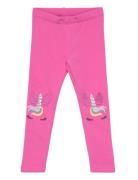 Leggings Unicorn Face Knee Det Lindex Pink