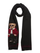 Wool Blend-Holiday Bear Scarf Polo Ralph Lauren Black