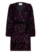 Teagan Wrap Dress Noella Purple
