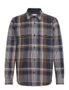 Heavy Twill Check Overshirt GANT Navy