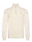 Casual Cotton Half Zip GANT Cream