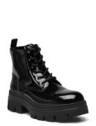 Chunky Combat Laceup Boot Wn Calvin Klein Black