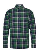 Reg Flannel Check Shirt GANT Green