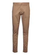 Luca Slim Twill Chino Pants - Gots/ Knowledge Cotton Apparel Brown