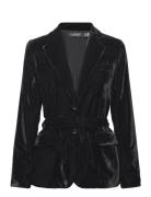 Belted Velvet Blazer Lauren Ralph Lauren Black