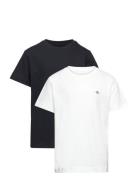 C-Neck T-Shirt 2-Pack GANT Patterned