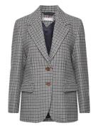 Over D Wool Check Sb Blazer Tommy Hilfiger Black