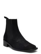 Booties - Block Heel - With Elas ANGULUS Black