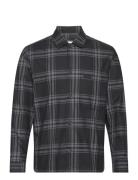 Twill Graphic Check Overshirt Calvin Klein Black