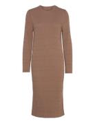 Textured Knit Dress GANT Brown