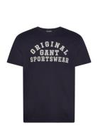 Original Graphic Ss T-Shirt GANT Navy