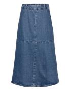 A-Line Denim Skirt Mango Blue