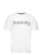 Core Logo City Loose Tee Superdry White