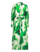 Slfclaudine Ls Ankle Shirt Dress B Selected Femme Green