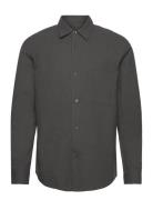 Cotton Flannel Malte Shirt Mads Nørgaard Grey