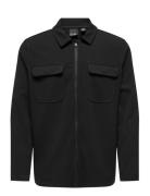 Onsnewkodyl Full Zip Overshirt Sweat ONLY & SONS Black