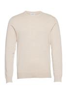 Ecovero L/S O-Neck Knit Lindbergh Cream