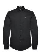 Slim Pinpoint Oxford Shirt GANT Black
