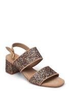 Sandals - Block Heels ANGULUS Brown