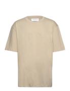 Over D Embroidery Tee S/S Lindbergh Beige