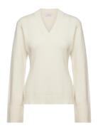 Claire V Neck Sweater Marville Road Cream