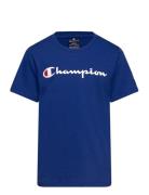 Crewneck T-Shirt Champion Blue