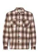 Heavyweight Plaid Shirt-Brown Taikan Brown