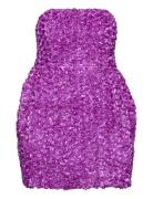 3D Flower Mini Dress ROTATE Birger Christensen Purple