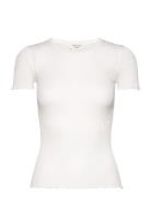 Rwbelize Ss O-Neck T-Shirt Rosemunde White