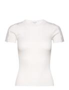 Silk T-Shirt W/ Lace Rosemunde White