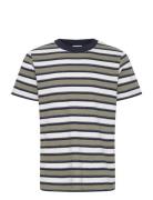 Cfthor Terry Striped Tee Casual Friday Khaki