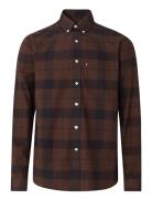 Casual Check Flannel B.d Shirt Lexington Clothing Brown