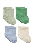 Sock 4P Sock Ribb Lindex Green